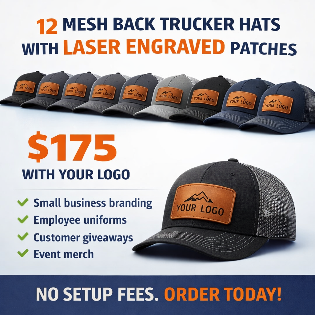 Custom Patch Hats 12-Pack