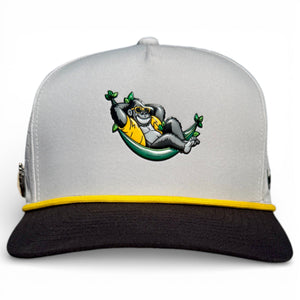 Banana Hammock Golf Hat | Snapback Cap | Built-in Magnetic Ball Marker Holder + Marker Included | Adjustable | One Size