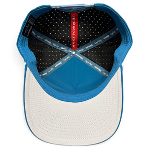 Gummy Worm Golf Hat | Snapback Cap | Built-in Magnetic Ball Marker Holder + Marker Included | Adjustable Candy Teal