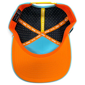 Canyon Golf Hat | Snapback Cap | Built-in Magnetic Ball Marker Holder + Marker Included | Adjustable Teal Adventure