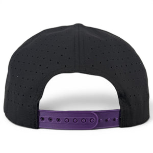 Night Stalker Golf Hat | Snapback Cap | Built-in Magnetic Ball Marker Holder + Marker Included | Adjustable | Animal Eyes Black