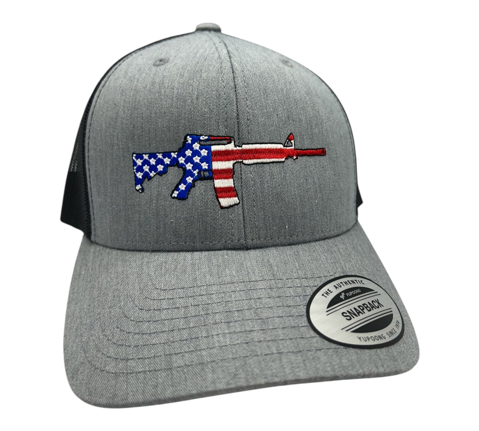 Patriotic AR-15 Embroidery Hat - YP Classics 6606