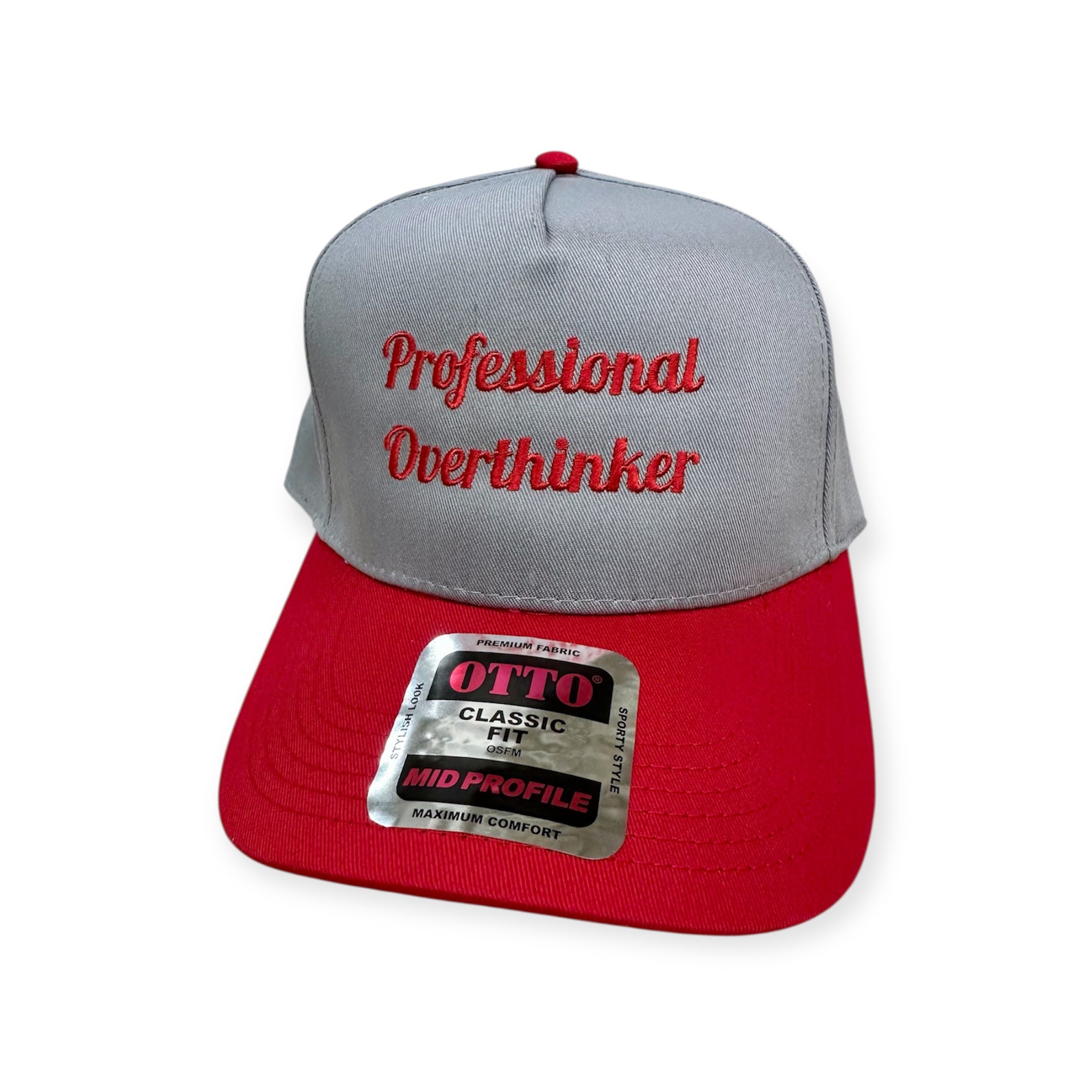 Professional Overthinker Embroidery Hat - Otto Cap