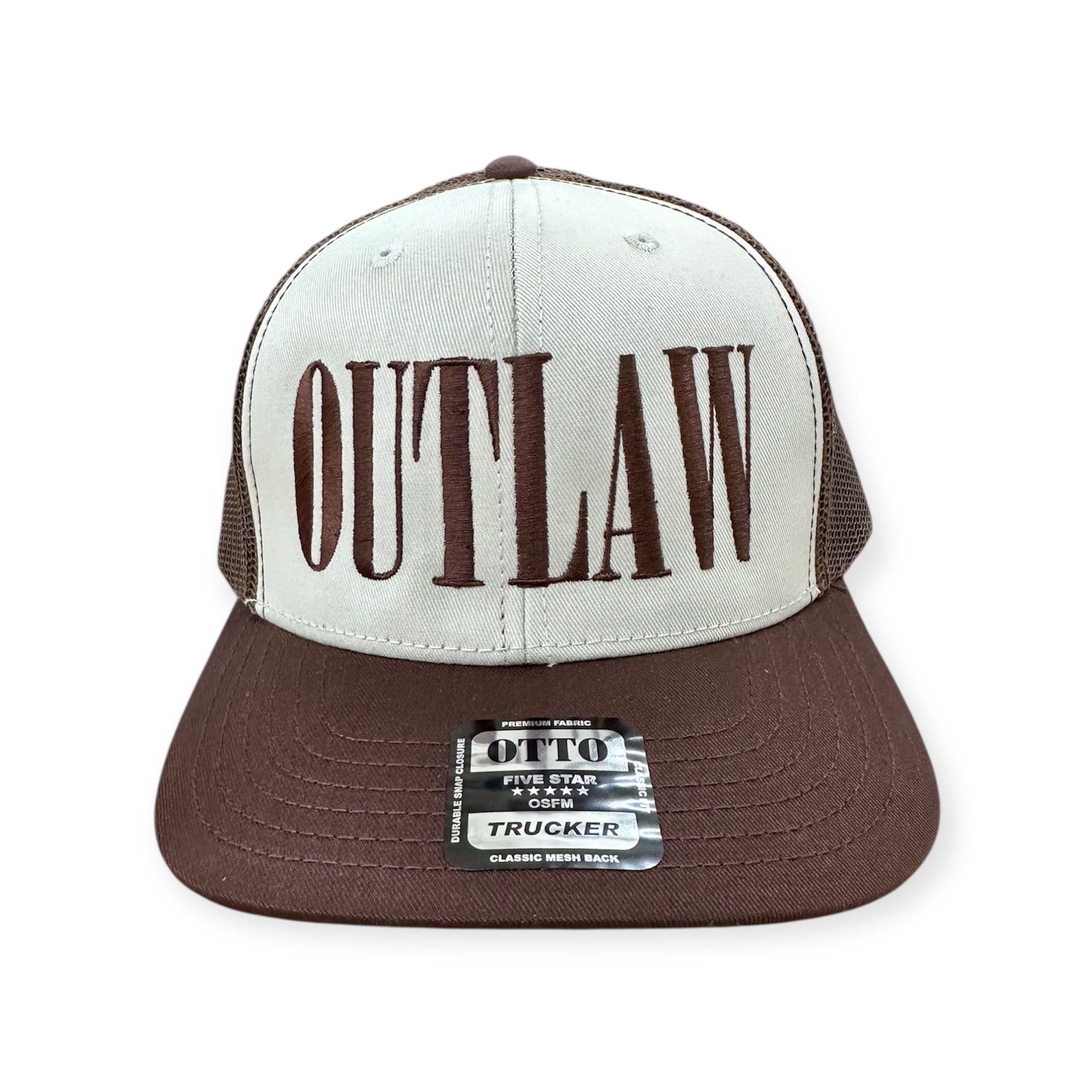 Outlaw Embroidery Hat - Otto 112 Trucker