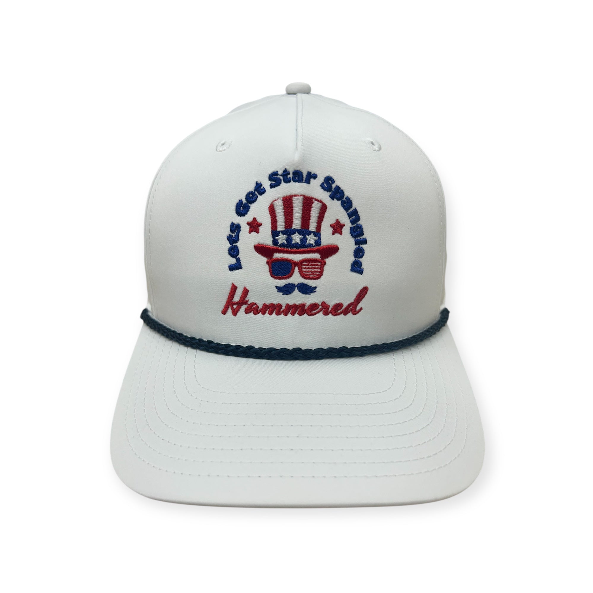 Star Spangled Hammered Embroidery Hat - Different Styles