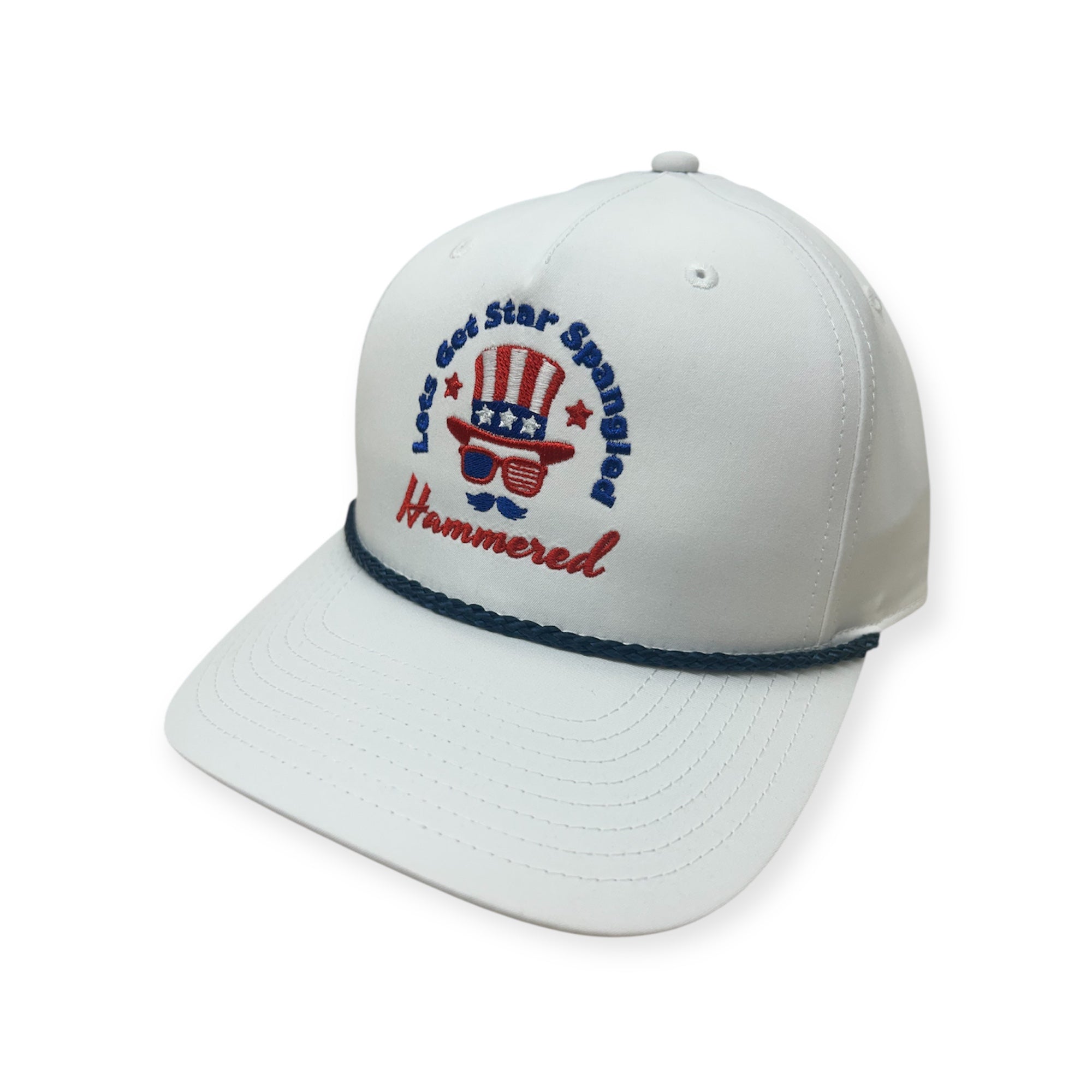 Star Spangled Hammered Embroidery Hat - Different Styles