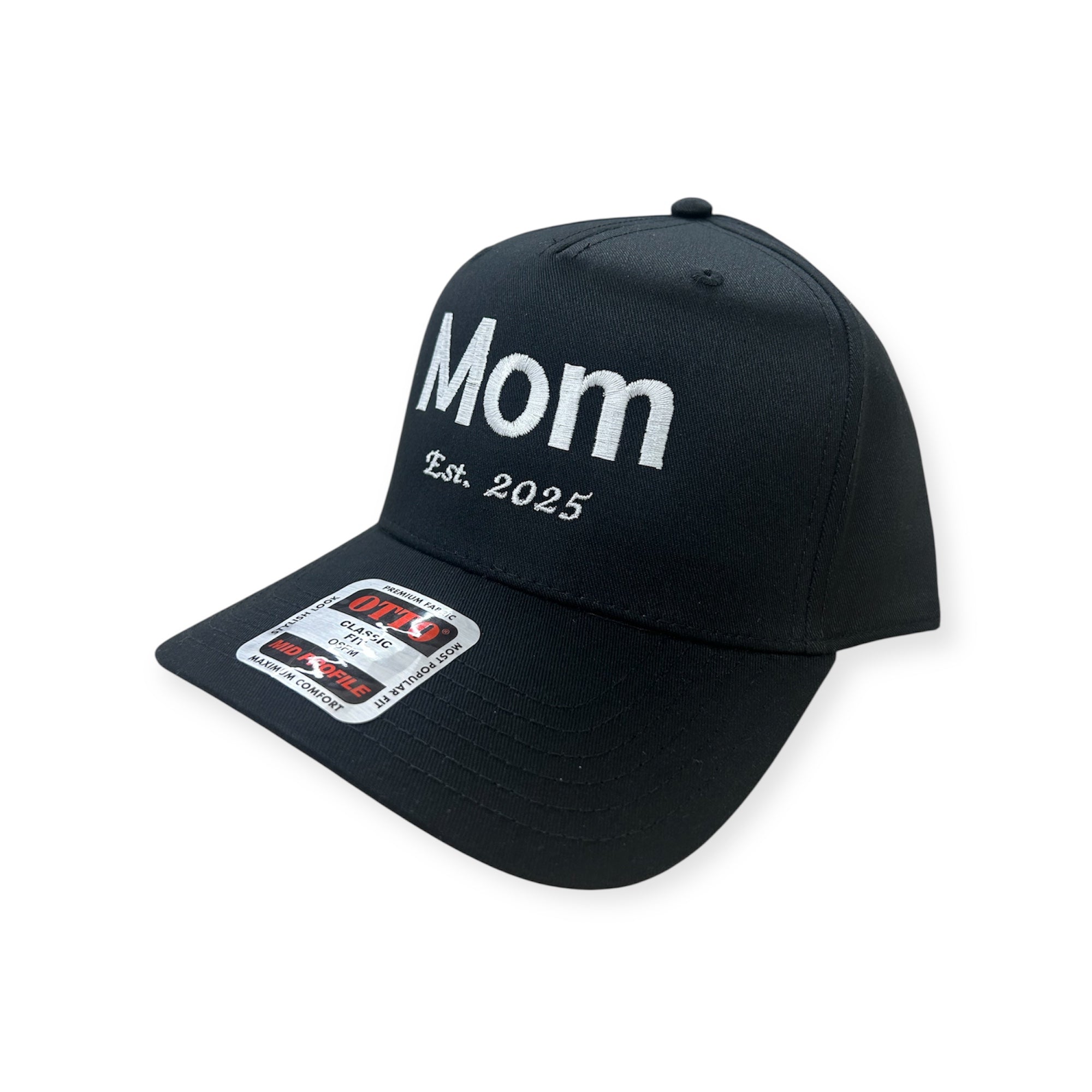 Mom EST. 2025 Embroidery Hat - Otto Cap