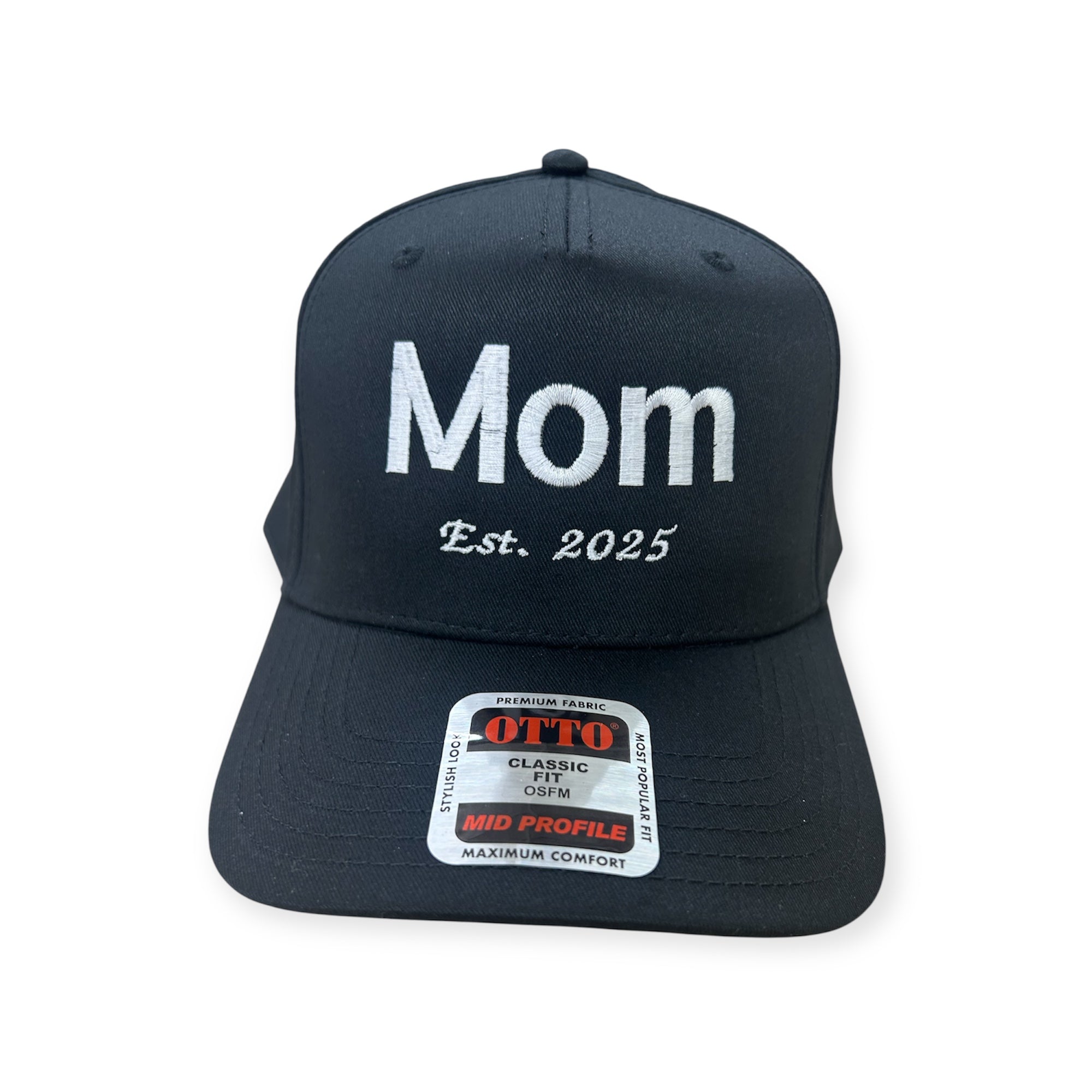 Mom EST. 2025 Embroidery Hat - Otto Cap