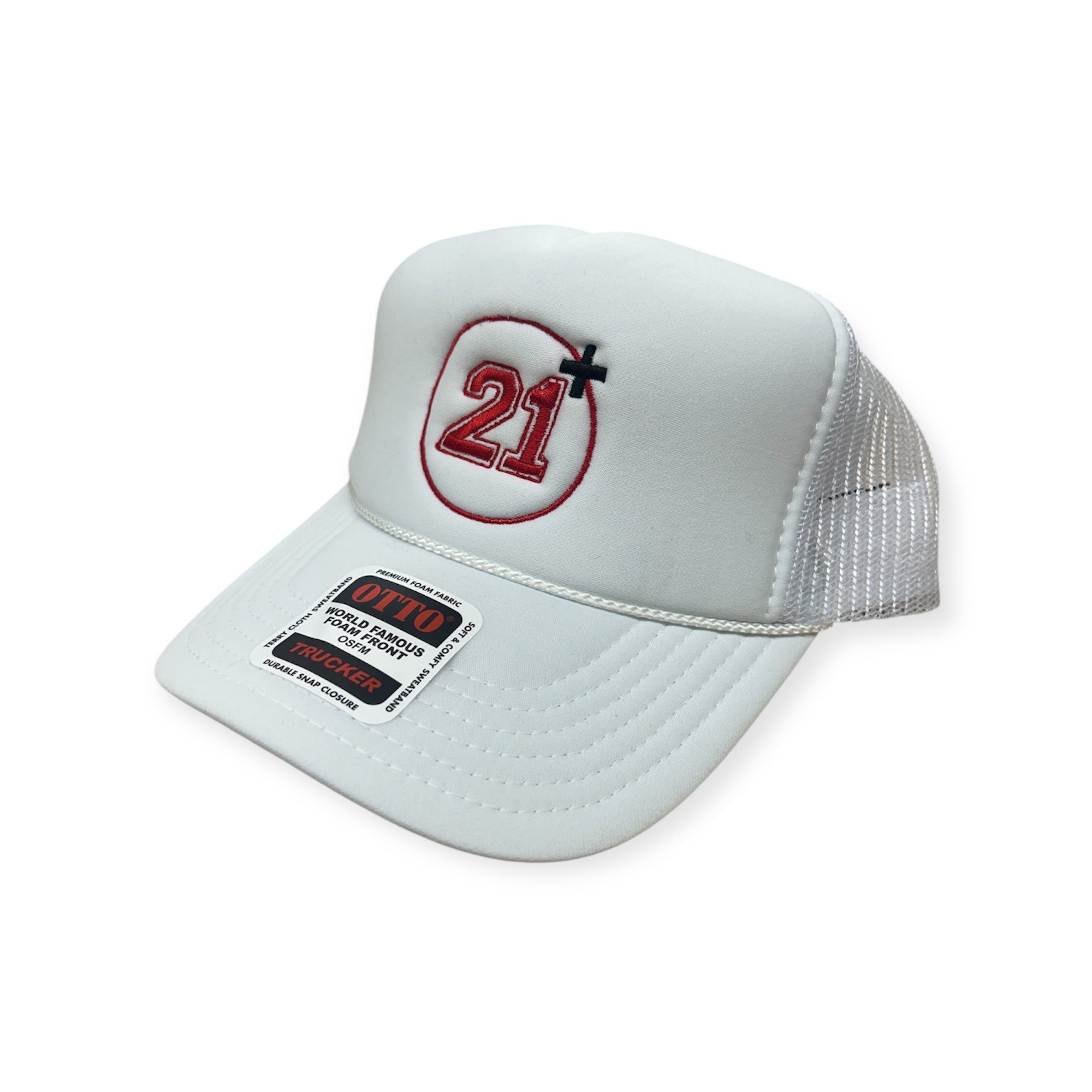 21+ Embroidery Hat - Foam Trucker Hat