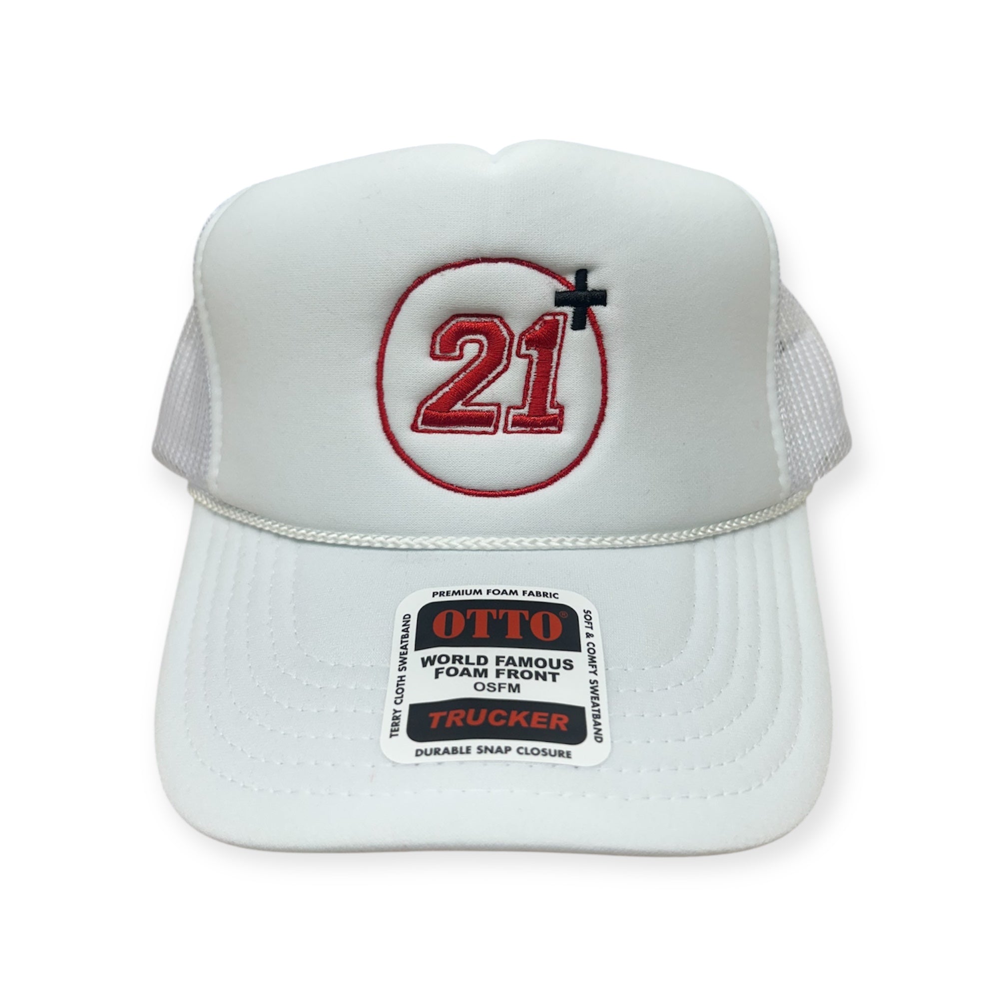 21+ Embroidery Hat - Foam Trucker Hat