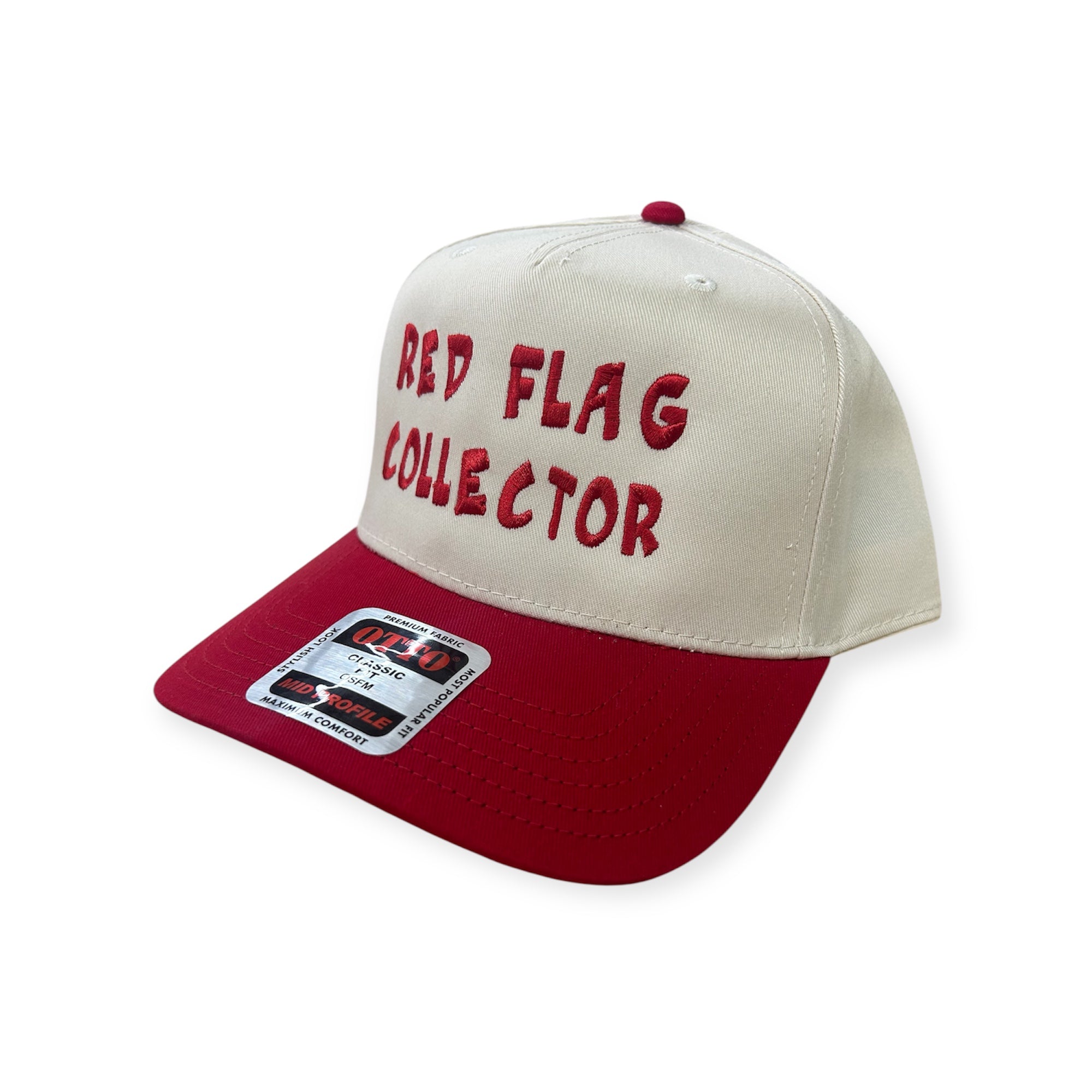 Red Flag Collector Embroidery Hat - Otto Cap