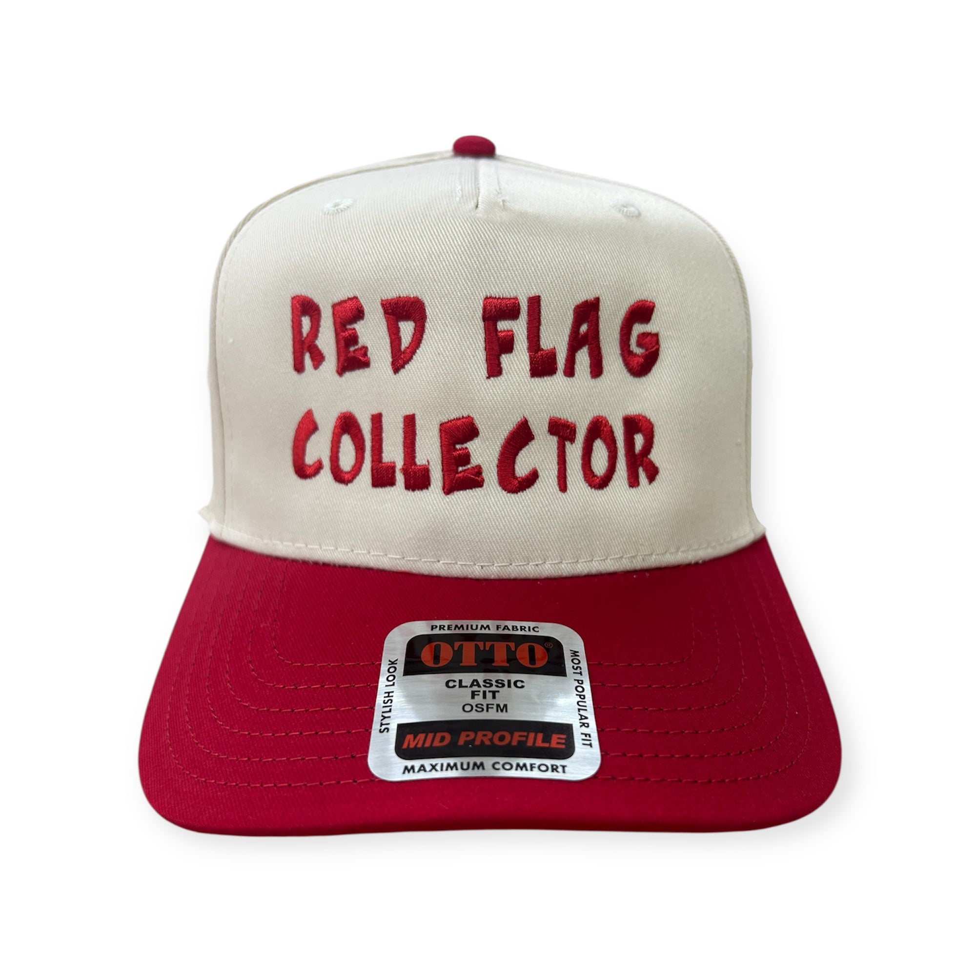 Red Flag Collector Embroidery Hat - Otto Cap