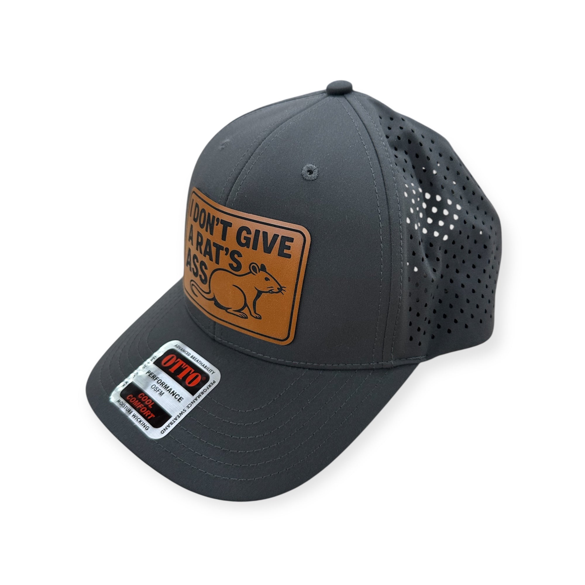 I Don't Give A Rats Ass Patch Hat - Otto Performance Hat