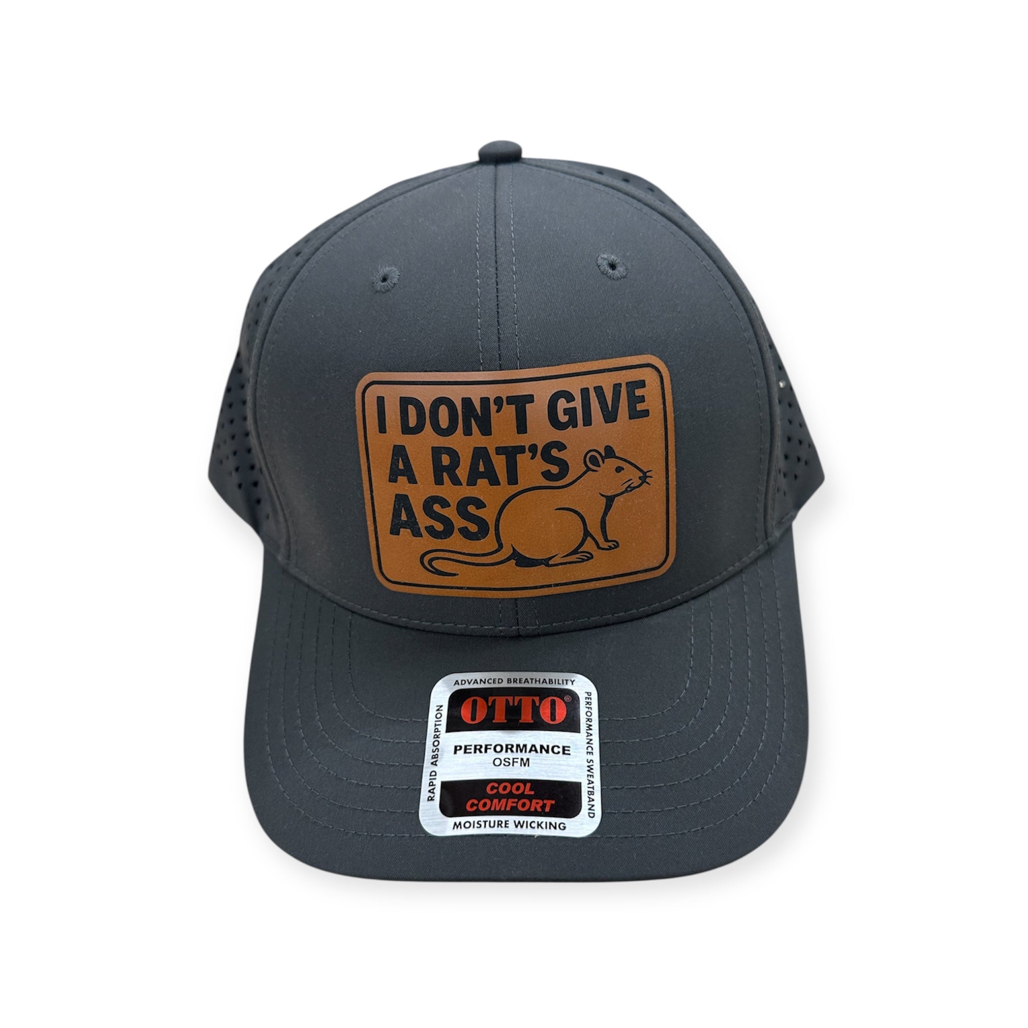I Don't Give A Rats Ass Patch Hat - Otto Performance Hat