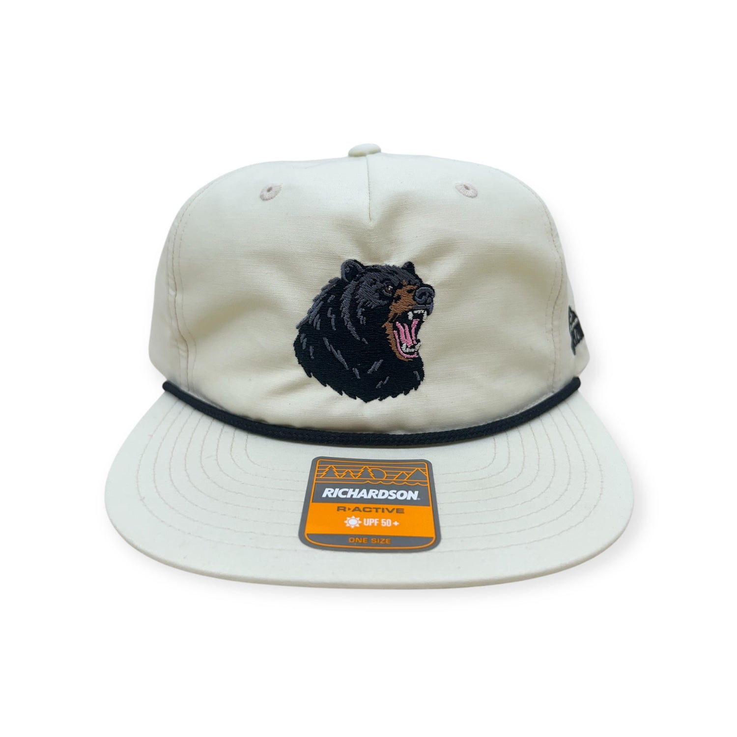 Black Bear Hat - Vintage Rope Snapback