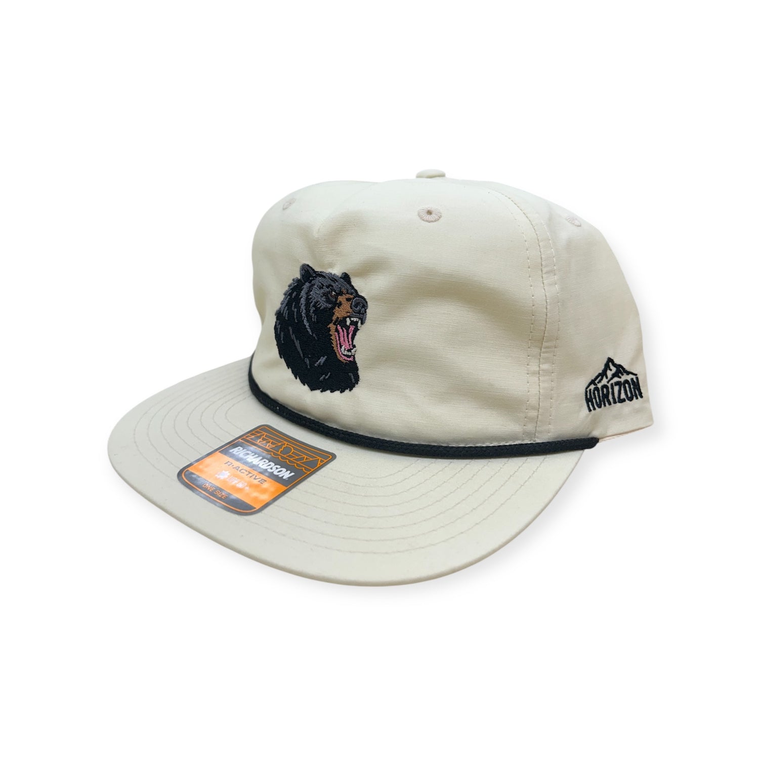 Black Bear Hat - Vintage Rope Snapback