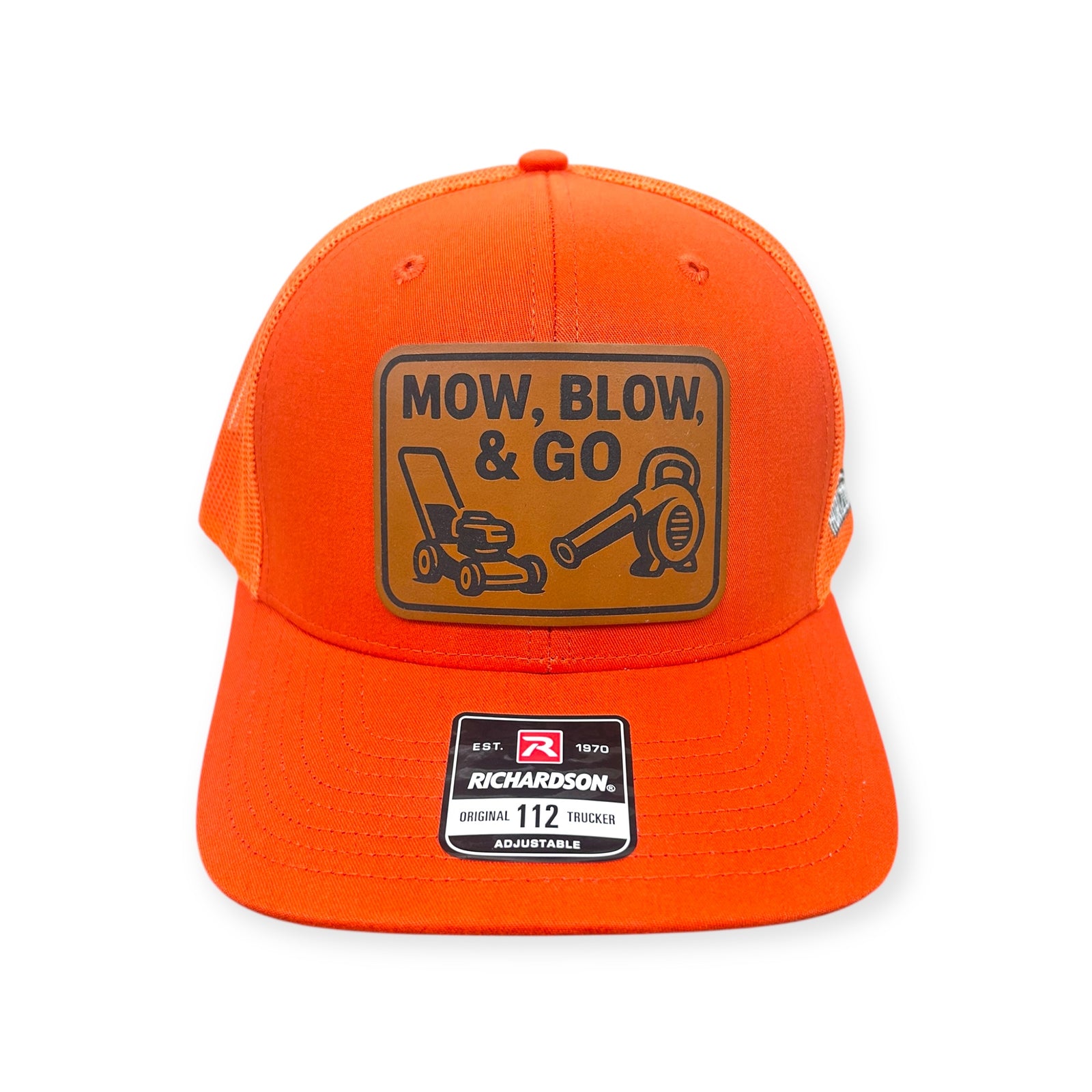 Mow, Blow, & Go Patch Hat - Richardson 112 Trucker Hat