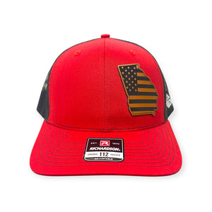 Georgia US Flag Patch Hat - Richardson 112
