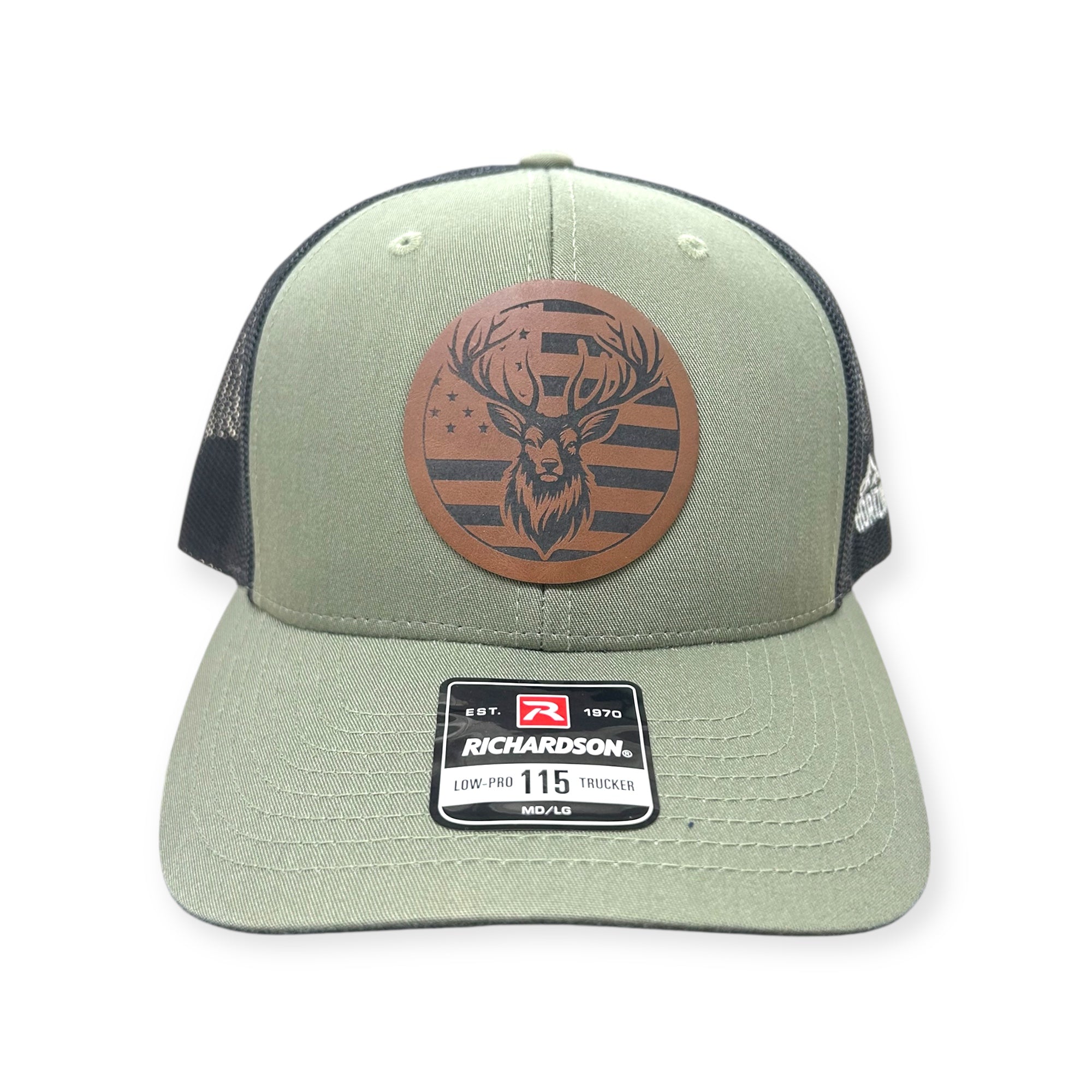 Deer / American Flag Patch Hat - Richardson 112