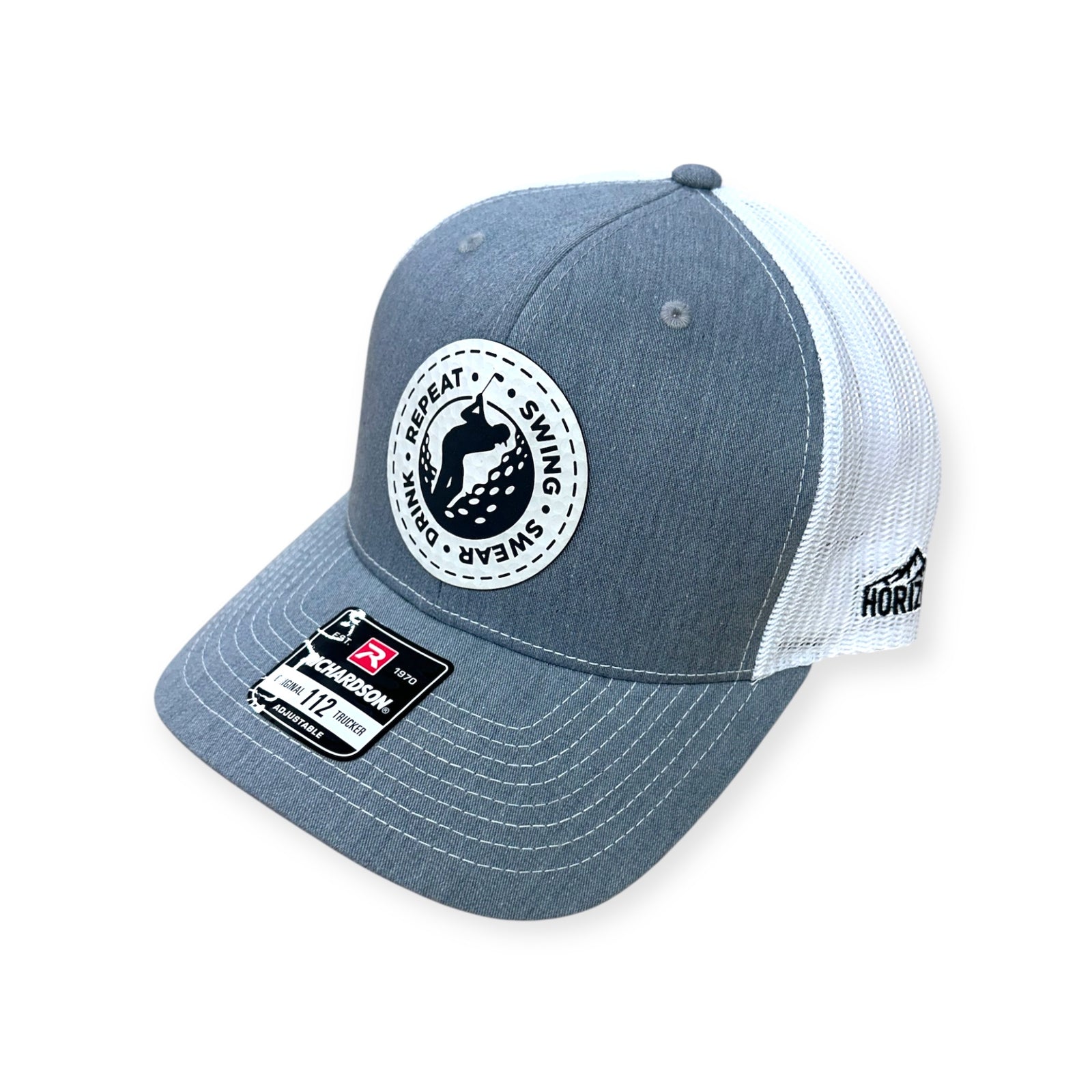 Swing, Swear, Drink, Repeat Golf Patch Hat - Richardson 112