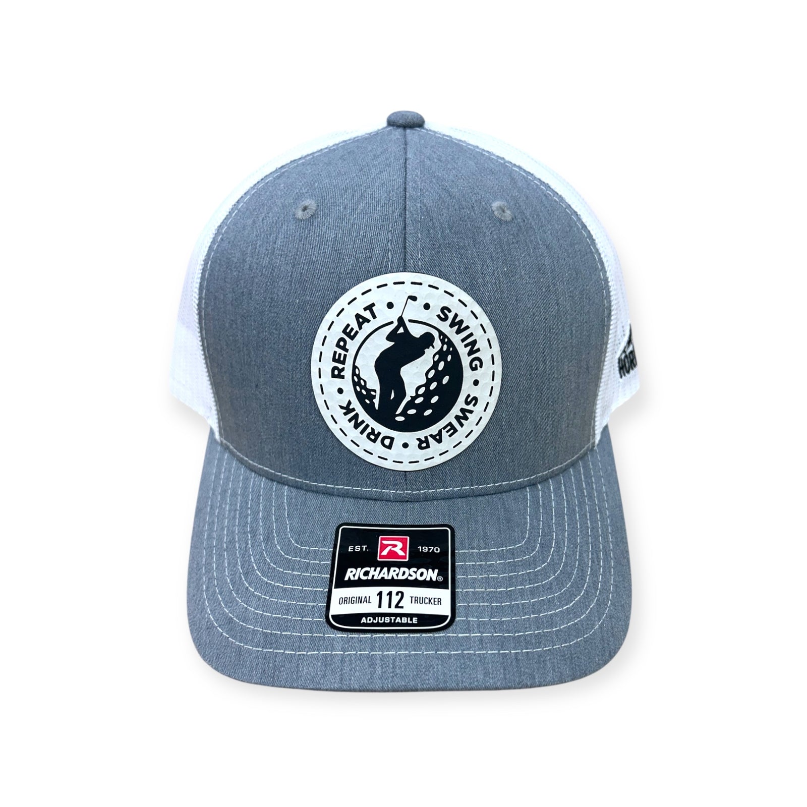 Swing, Swear, Drink, Repeat Golf Patch Hat - Richardson 112