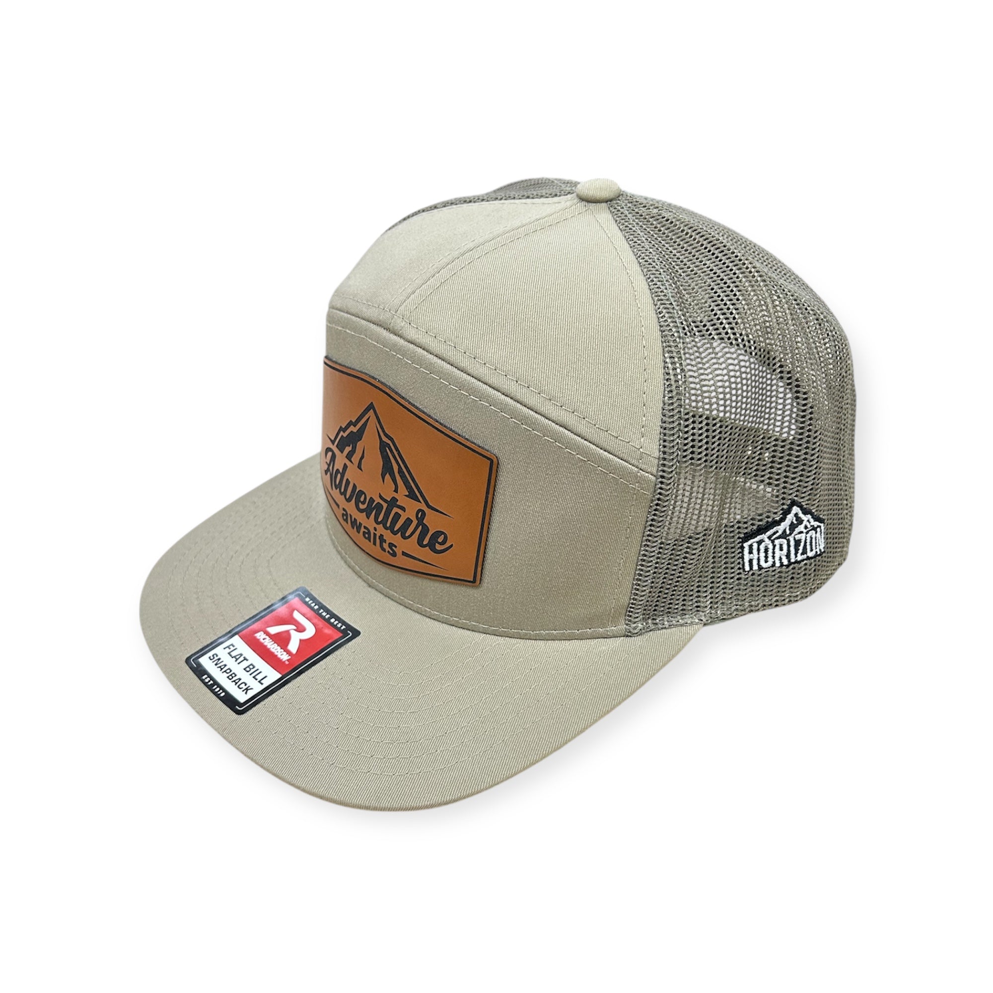 Adventure Awaits Patch Hat - Richardson 168 Seven Panel Trucker Hat