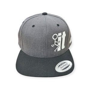 F*ck It Stick Figure Embroidery Hat - YP Classics 6089M Flat Bill
