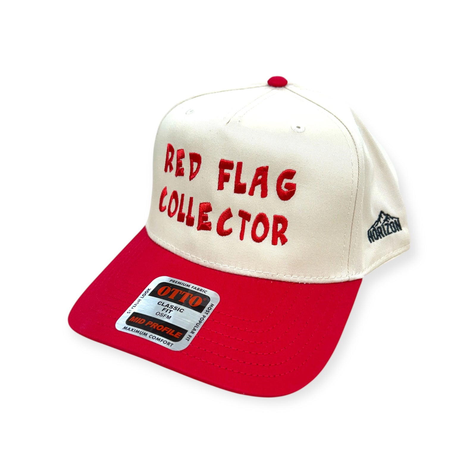 Red Flag Collector Embroidery Hat - Otto Cap
