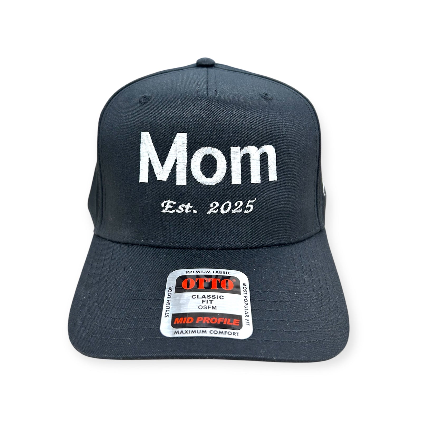 Mom EST. 2025 Embroidery Hat - Otto Cap