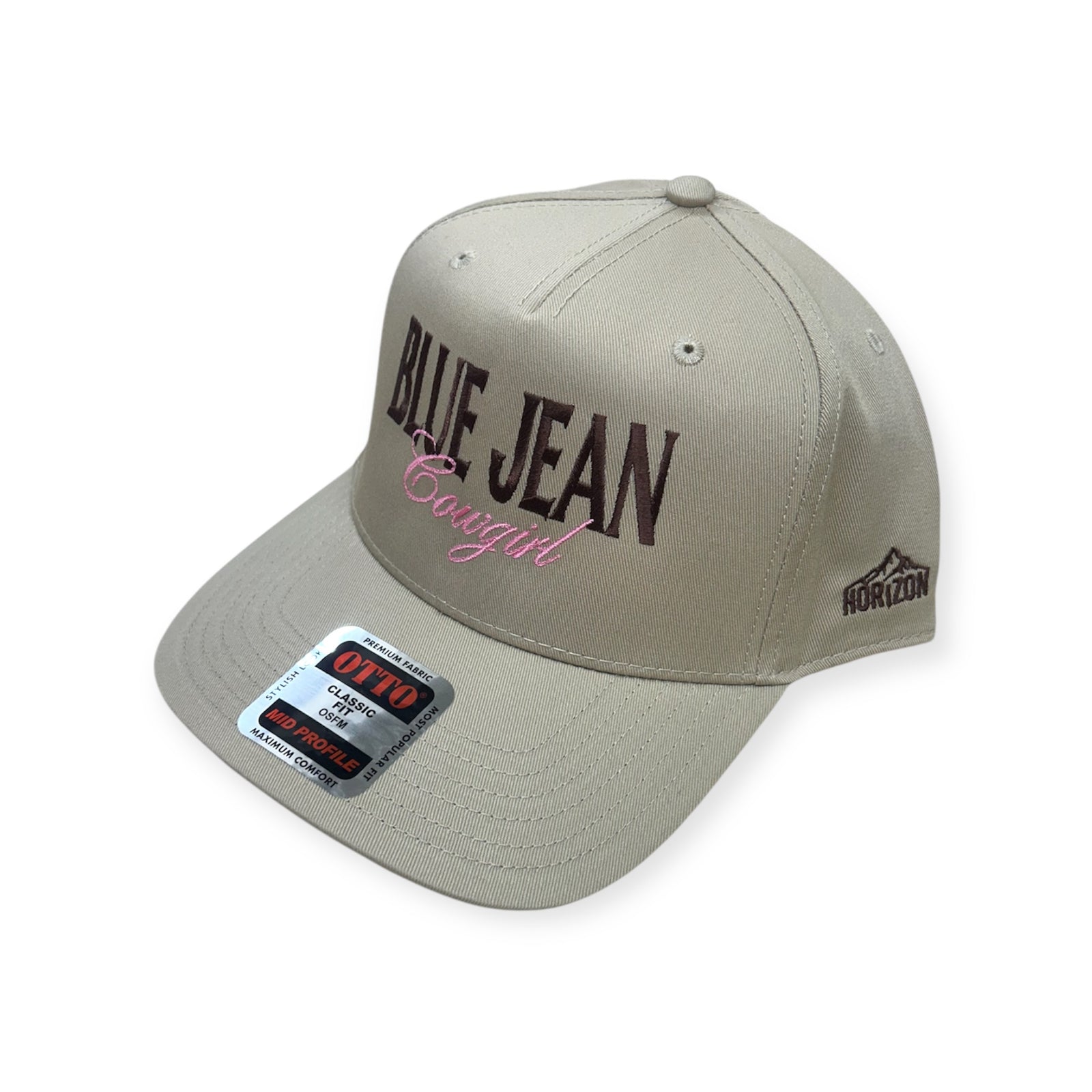 Blue Jean Cowgirl Embroidery Hat - Otto Cap