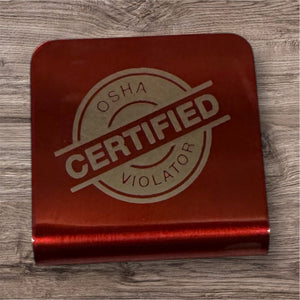 Laser Engraved Hat Brim Clips