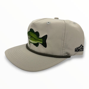 Largemouth Bass Hat - Vintage Rope Snapback