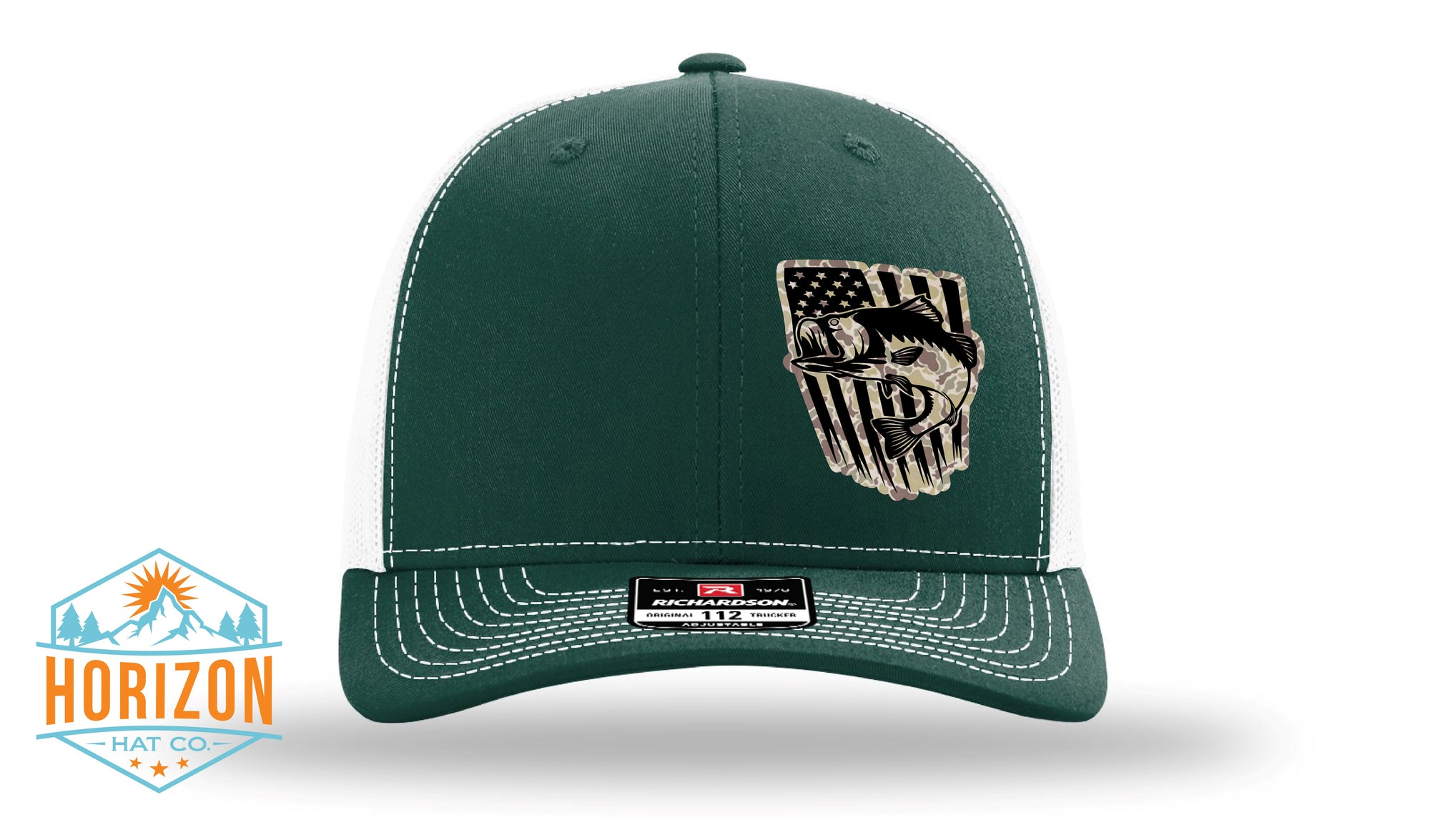 Fish Flag Patch Hat - Richardson 112