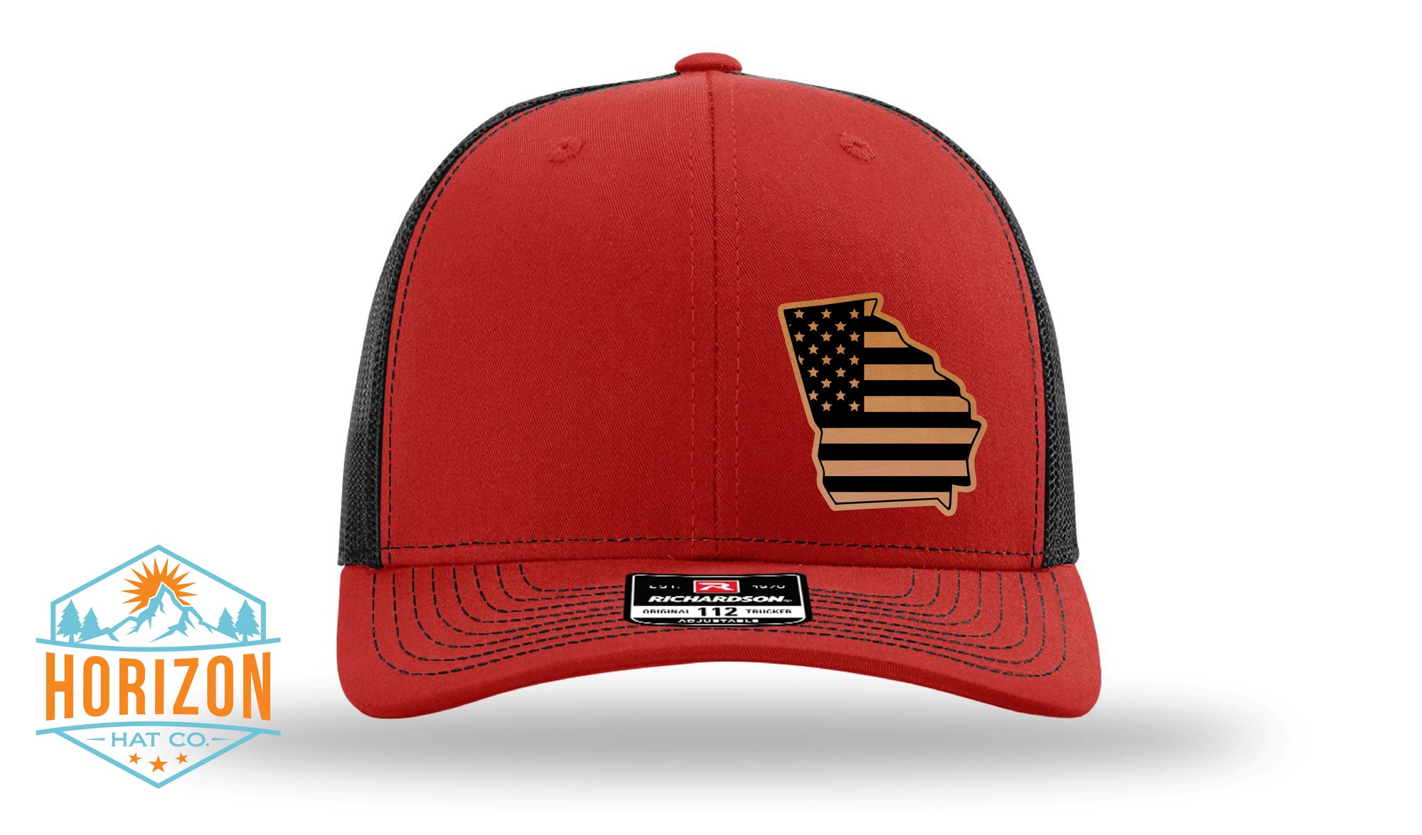 Georgia US Flag Patch Hat - Richardson 112